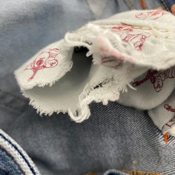 True Religion Becca Mid Rise Bootcut Jeans Women 31 Distressed Stretch Denim - Picture 5 of 14